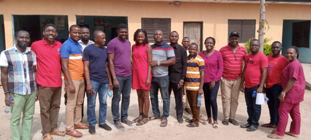 A cross section of the medical team members