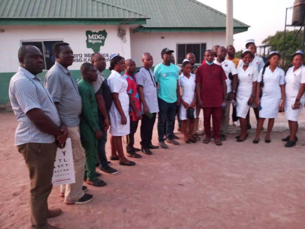 A cross section of some of the medical team