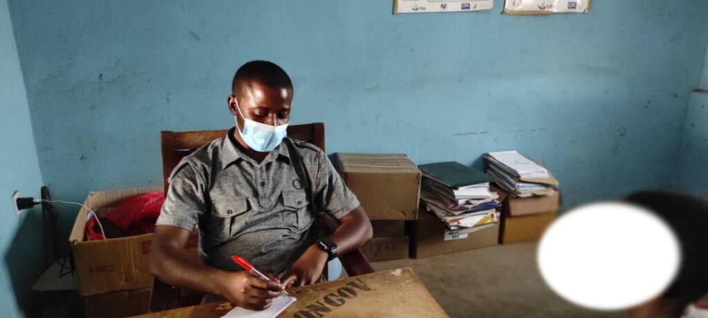 Dr. Mathew Sesugh Iorfa and a patient