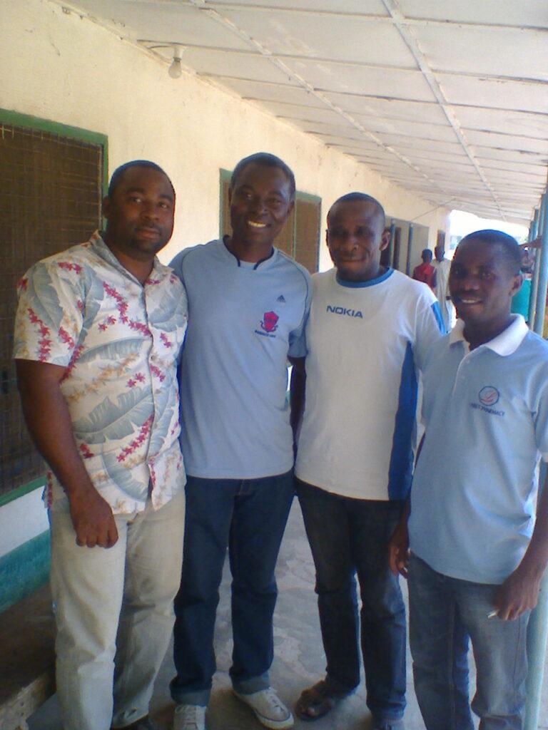 L-R-Pharm Jerome Annakaa, Pst Yoo Ali, Pharm. Philip Anongo Korsho and Pharm Joe Num