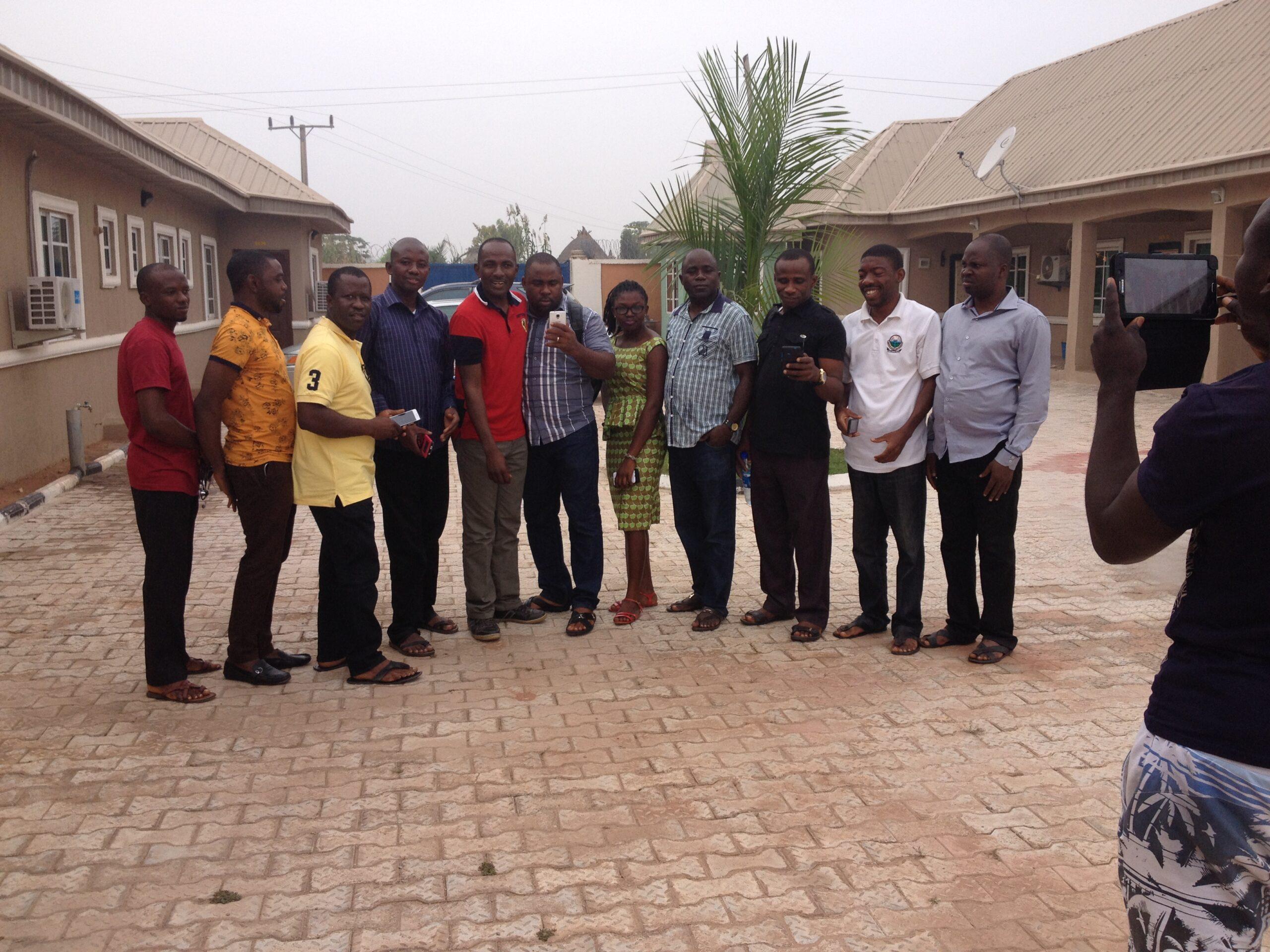 Medical Team. L-R. Dr. Igbabee, Dr. Okwunjo, Dr. Uva, Mr. Chiidi, Pharm. Tor-Anyiin, Pharm. Anaakaa, Miss Nguseer, Dr. Tyo, Dr. Korsho, Mr Ashuku and Dr Agulebe.