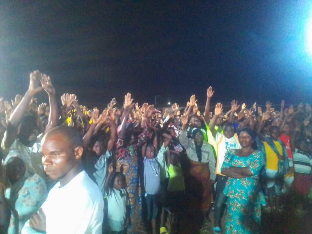 A cross section of attendants at a crusade in Anyiin town in Sept 2022