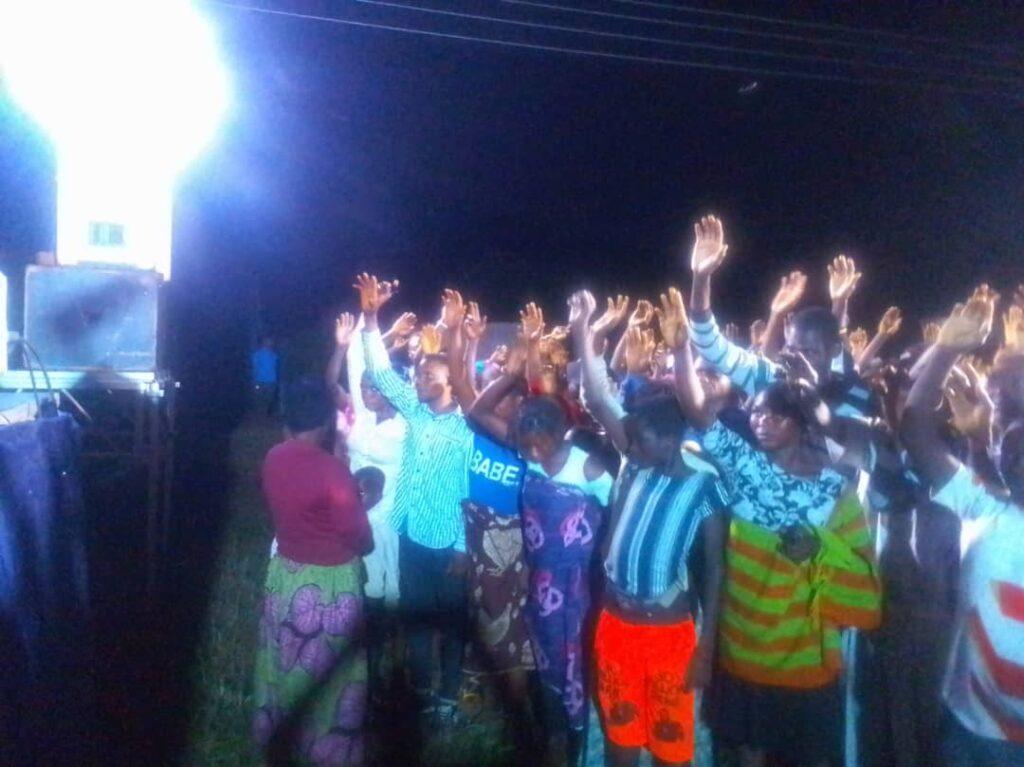 A cross section of attendants at a crusade in Iorza village in Sept 2022