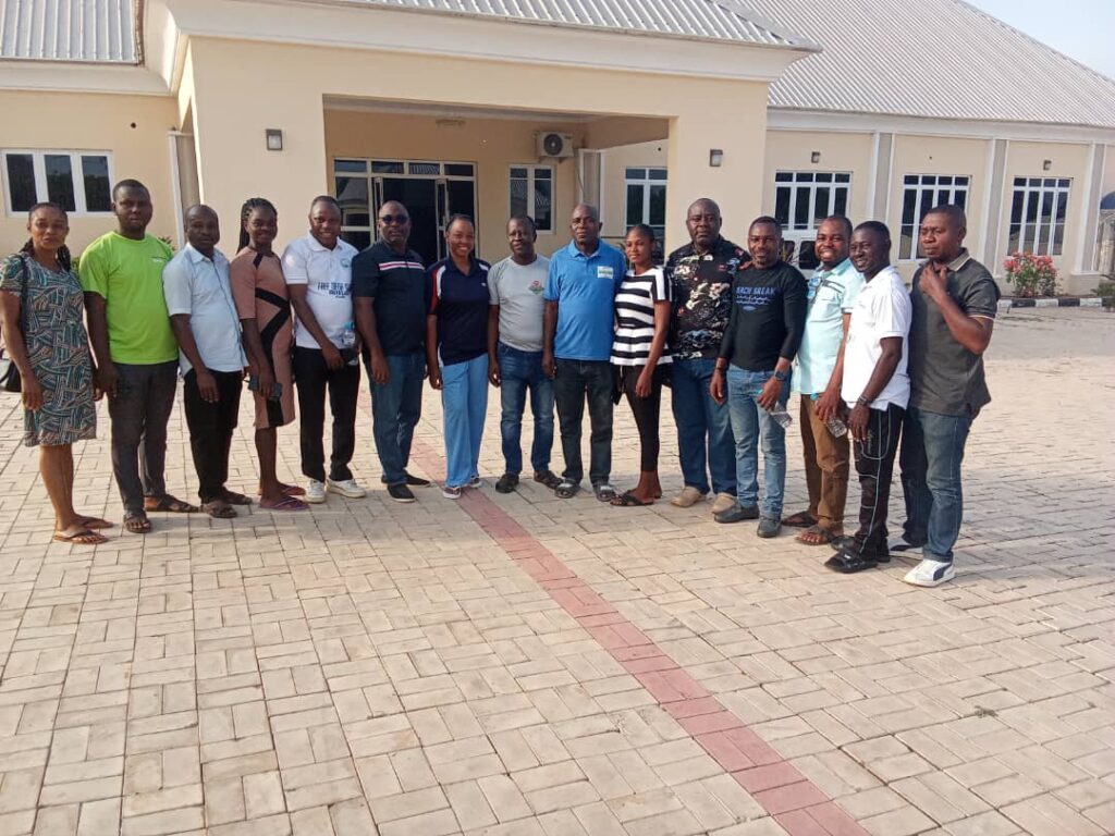 The medical team in a group picture